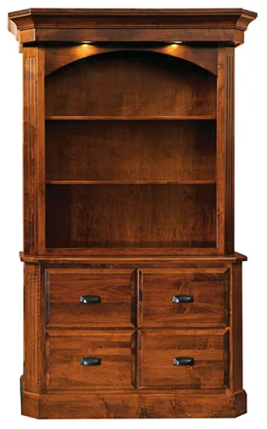 Classic Saturn File Cabinet with Hutch