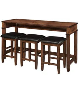 Integra Counter Height Sofa Table with Bar Stools