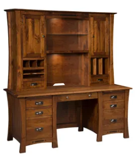 Arts &amp; Crafts Wall Desk with Hutch