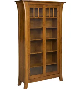Ensinada Bookcase with Sliding Doors