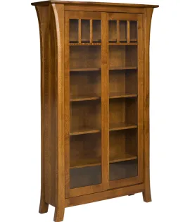 Ensinada Bookcase with Sliding Doors