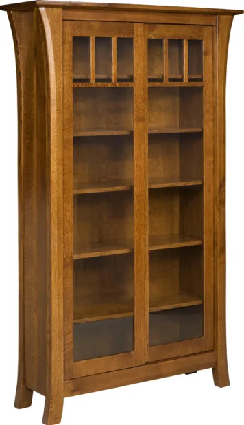 Ensinada Bookcase with Sliding Doors