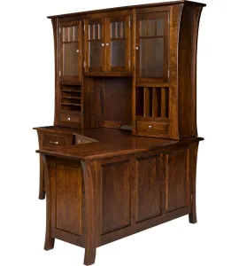 Ensinada L Shaped Desk with Hutch