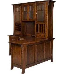 Ensinada L Shaped Desk with Hutch