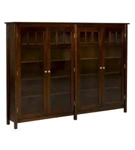 Mission Double Bookcase with Doors