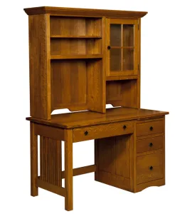 Mission Jr. Computer Desk with Drawer Pedestal