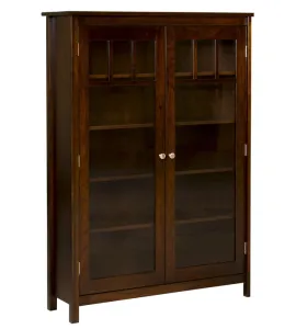 Mission Single Bookcase with Doors