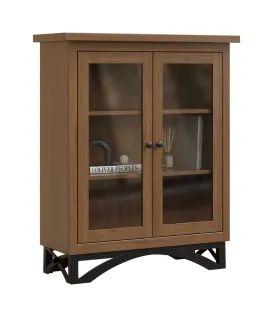 Weston Bookcase with Full Length Glass Doors