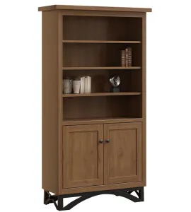 Weston Bookcase with Bottom Doors