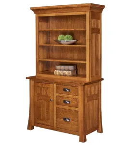 Bridgefort 3 Drawer 1 Door Credenza with Hutch