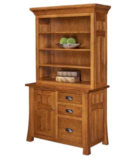 Bridgefort 3 Drawer 1 Door Credenza with Hutch