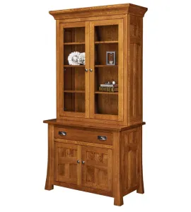 Bridgefort 1 Drawer 2 Door Credenza with Hutch
