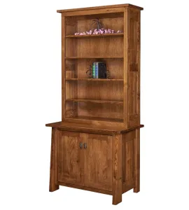 Freemont Mission 2 Door Credenza with Hutch