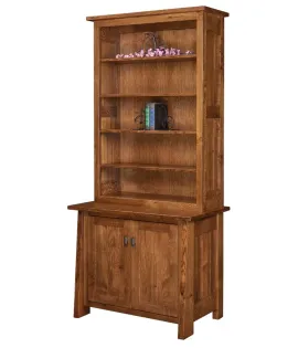 Freemont Mission 2 Door Credenza with Hutch