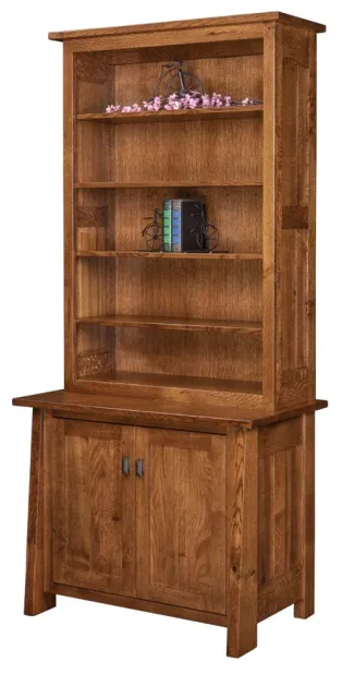 Freemont Mission 2 Door Credenza with Hutch