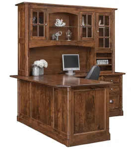 Covington 72" Corner Desk with Hutch