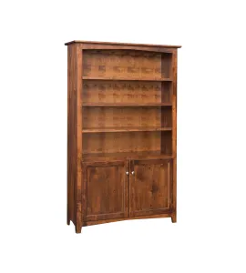 Linwood Bookcase with Bottom Doors