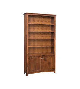 Linwood Bookcase with Bottom Doors