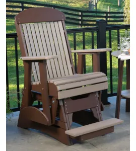 2' Classic Poly Vinyl Balcony Glider