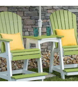2' Adirondack Poly Vinyl Balcony Glider