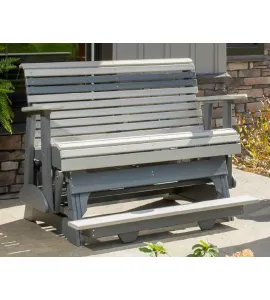 4' Plain Poly Vinyl Balcony Glider