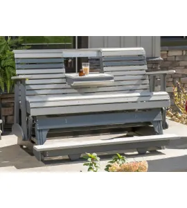 5' Plain Poly Vinyl Balcony Glider