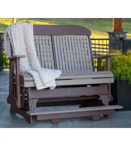 4' Classic Poly Vinyl Balcony Glider