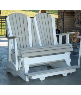 4' Adirondack Poly Vinyl Balcony Glider