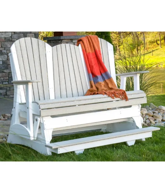 5' Adirondack Poly Vinyl Balcony Glider