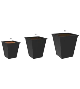 Elite Poly Vinyl Planter Set