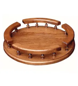 12 - 16" Lazy Susan with Rail