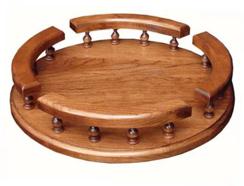 12 - 16" Lazy Susan with Rail