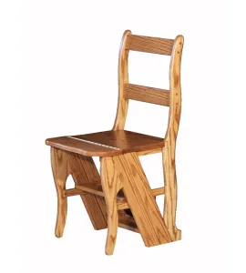 Folding Library Chair to Step Ladder