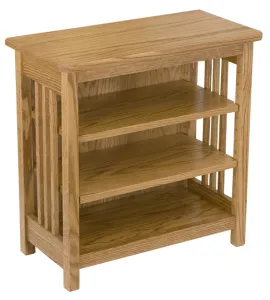 Mission Bookcase/End Table with 2 Adjustable Shelves