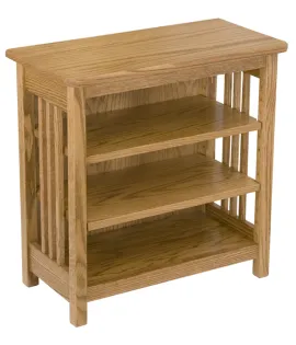 Mission Bookcase/End Table with 2 Adjustable Shelves