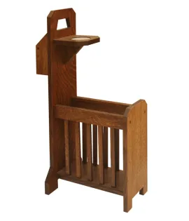 Mission Sofa Mate with Magazine Rack &amp; Glass Stand