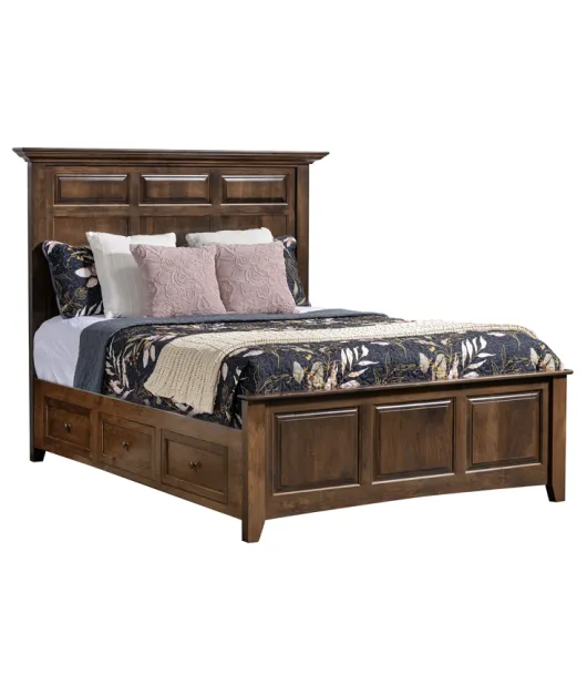 Albany Mantel Panel Bed with Underbed Storage Raised 3"