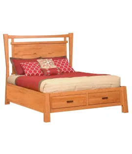 Catalina Panel Bed with Footboard Storage