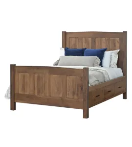 Elizabeth Lockwood Panel Bed with Underbed Storage Raised 6"