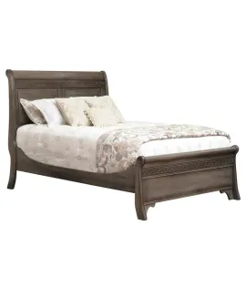 Eminence Sleigh Bed with Short Footboard