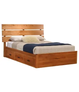 Galaxy Slat Bed with Drawer Units To The Floor