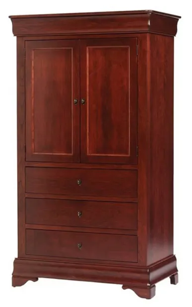 Louis Phillipe 2 Door 3 Drawer Armoire