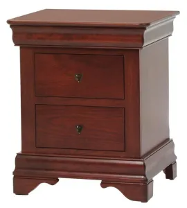 Louis Phillipe 3 Drawer Night Stand