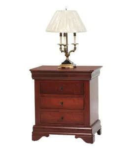 Louis Phillipe 4 Drawer Night Stand