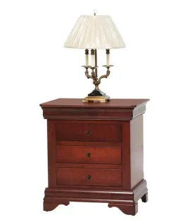 Louis Phillipe 4 Drawer Night Stand