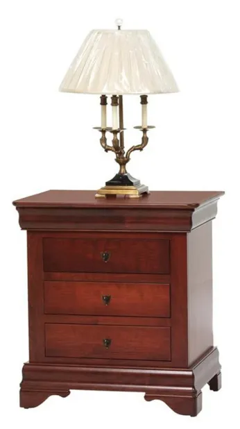 Louis Phillipe 4 Drawer Night Stand
