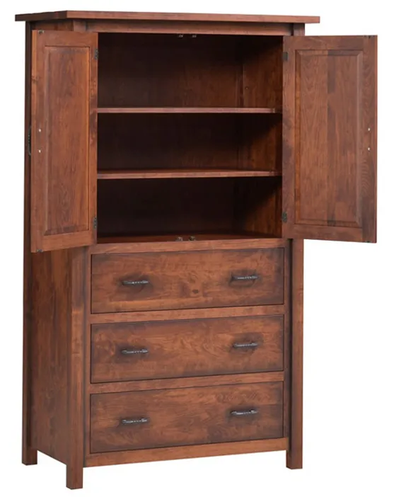 Amish Furniture Factory Mountain Lodge Armoire - Thumbnail 2