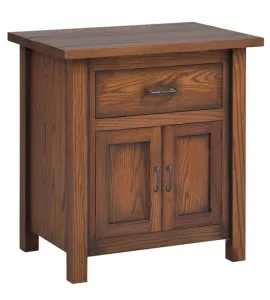 Mountain Lodge 1 Drawer 2 Door Night Stand