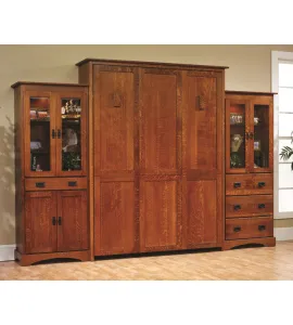 Old English Mission Murphy Wall Bed