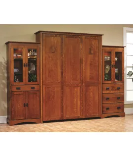 Old English Mission Murphy Wall Bed